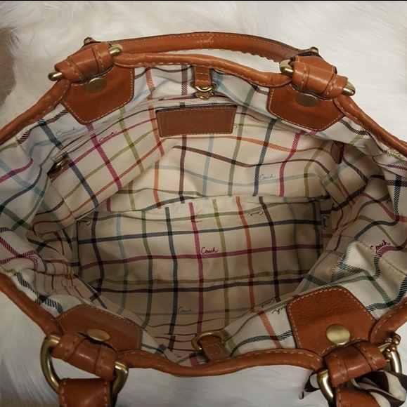 Limited Edition Authentic Coach Bleecker Heritage Stripe Canvas Medium P… - Picture 4 of 7